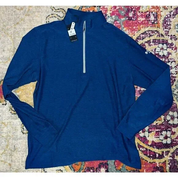 Men's Straight Down Crusher Quarter-Zip Shirt (L)
